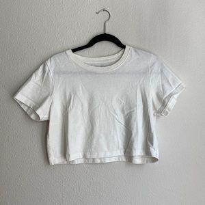 Urban Outfitters Cropped White Tee